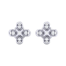 Load image into Gallery viewer, 18Kt white gold real diamond earring 37(2) by diamtrendz
