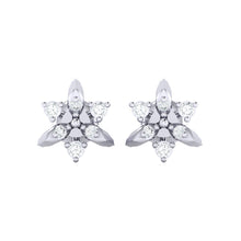 Load image into Gallery viewer, 18Kt white gold real diamond earring 38(2) by diamtrendz
