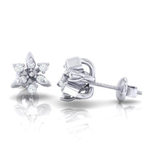 Load image into Gallery viewer, 18Kt white gold real diamond earring 38(3) by diamtrendz
