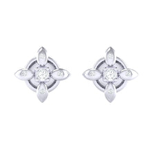 Load image into Gallery viewer, 18Kt white gold real diamond earring 43(2) by diamtrendz
