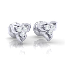 Load image into Gallery viewer, 18Kt white gold real diamond earring 44(1) by diamtrendz
