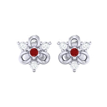 Load image into Gallery viewer, 18Kt white gold real diamond earring 45(2) by diamtrendz
