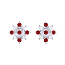 Load image into Gallery viewer, 18Kt white gold real diamond earring 47(2) by diamtrendz
