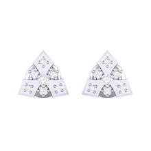 Load image into Gallery viewer, 18Kt white gold real diamond earring 51(2) by diamtrendz
