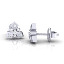 Load image into Gallery viewer, 18Kt white gold real diamond earring 51(3) by diamtrendz
