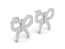 Load image into Gallery viewer, 18Kt white gold real diamond earring 5(1) by diamtrendz
