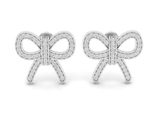 Load image into Gallery viewer, 18Kt white gold real diamond earring 5(2) by diamtrendz
