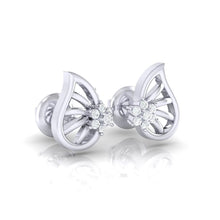 Load image into Gallery viewer, 18Kt white gold real diamond earring 7(1) by diamtrendz
