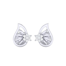 Load image into Gallery viewer, 18Kt white gold real diamond earring 7(2) by diamtrendz
