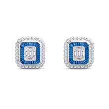 Load image into Gallery viewer, 18Kt white gold designer diamond earring by diamtrendz
