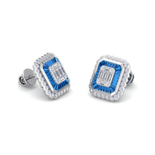 Load image into Gallery viewer, 18Kt white gold designer diamond earring by diamtrendz
