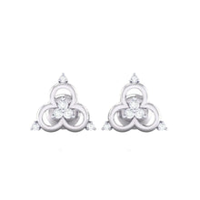 Load image into Gallery viewer, 18Kt white gold real diamond earring 9(2) by diamtrendz
