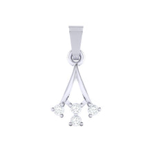 Load image into Gallery viewer, 18Kt white gold real diamond pendant 12(1) by diamtrendz
