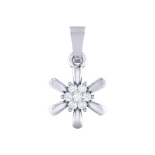 Load image into Gallery viewer, 18Kt white gold real diamond pendant 15(1) by diamtrendz
