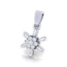 Load image into Gallery viewer, 18Kt white gold real diamond pendant 15(2) by diamtrendz
