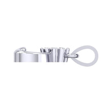 Load image into Gallery viewer, 18Kt white gold heart diamond pendant by diamtrendz

