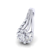Load image into Gallery viewer, 18Kt white gold real diamond shape pendant by diamtrendz
