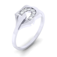 Load image into Gallery viewer, 18Kt white gold natural diamond ring by diamtrendz
