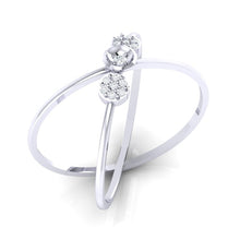 Load image into Gallery viewer, 18Kt white gold natural diamond ring by diamtrendz

