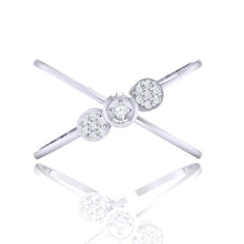 Load image into Gallery viewer, 18Kt white gold natural diamond ring by diamtrendz
