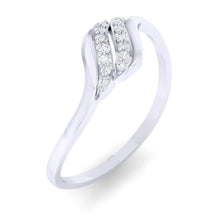 Load image into Gallery viewer, 18Kt white gold natural diamond ring by diamtrendz

