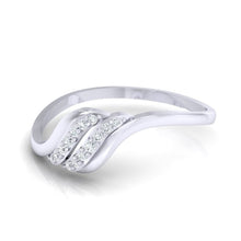 Load image into Gallery viewer, 18Kt white gold natural diamond ring by diamtrendz
