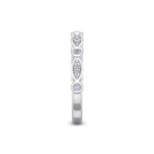 Load image into Gallery viewer, 18Kt white gold designer band diamond ring by diamtrendz
