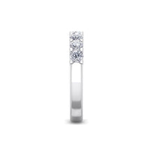 Load image into Gallery viewer, 18Kt white gold designer band diamond ring by diamtrendz
