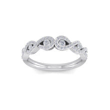 Load image into Gallery viewer, 18Kt white gold designer band diamond ring by diamtrendz
