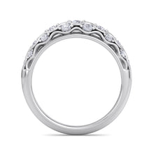Load image into Gallery viewer, 18Kt white gold designer band diamond ring by diamtrendz
