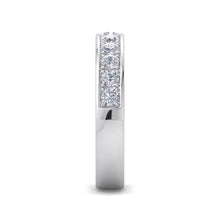 Load image into Gallery viewer, 18Kt white gold designer band diamond ring by diamtrendz
