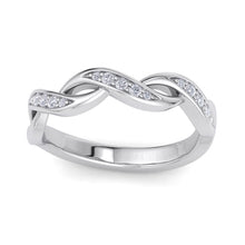 Load image into Gallery viewer, 18Kt white gold designer band diamond ring by diamtrendz
