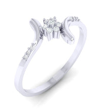 Load image into Gallery viewer, 18Kt white gold real diamond ring 25(1) by diamtrendz

