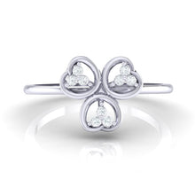 Load image into Gallery viewer, 18Kt white gold real diamond ring 26(2) by diamtrendz
