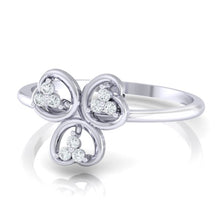 Load image into Gallery viewer, 18Kt white gold real diamond ring 26(3) by diamtrendz
