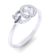 Load image into Gallery viewer, 18Kt white gold real diamond ring 27(1) by diamtrendz
