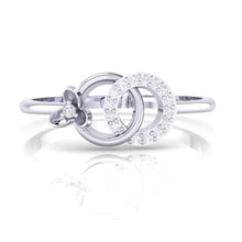 Load image into Gallery viewer, 18Kt white gold real diamond ring 27(2) by diamtrendz
