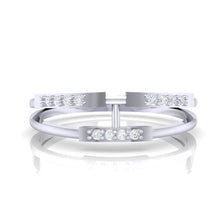 Load image into Gallery viewer, 18Kt white gold real diamond ring 30(2) by diamtrendz
