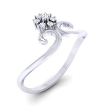 Load image into Gallery viewer, 18Kt white gold real diamond ring 31(1) by diamtrendz
