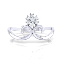Load image into Gallery viewer, 18Kt white gold real diamond ring 31(2) by diamtrendz
