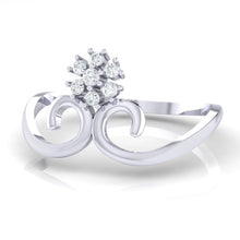 Load image into Gallery viewer, 18Kt white gold real diamond ring 31(3) by diamtrendz
