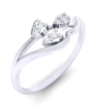 Load image into Gallery viewer, 18Kt white gold real diamond ring 32(1) by diamtrendz
