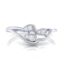Load image into Gallery viewer, 18Kt white gold real diamond ring 32(2) by diamtrendz
