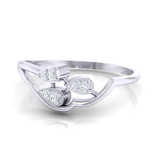 Load image into Gallery viewer, 18Kt white gold real diamond ring 32(3) by diamtrendz
