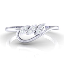 Load image into Gallery viewer, 18Kt white gold real diamond ring 33(2) by diamtrendz
