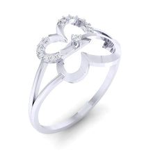 Load image into Gallery viewer, 18Kt white gold real diamond ring 34(1) by diamtrendz
