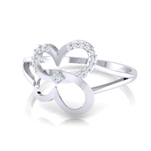 Load image into Gallery viewer, 18Kt white gold real diamond ring 34(3) by diamtrendz
