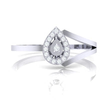 Load image into Gallery viewer, 18Kt white gold real diamond ring 35(2) by diamtrendz
