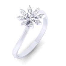 Load image into Gallery viewer, 18Kt white gold real diamond ring 36(1) by diamtrendz

