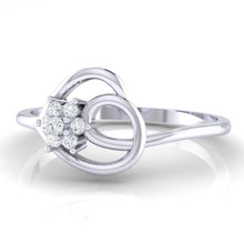 Load image into Gallery viewer, 18Kt white gold real diamond ring 37(3) by diamtrendz
